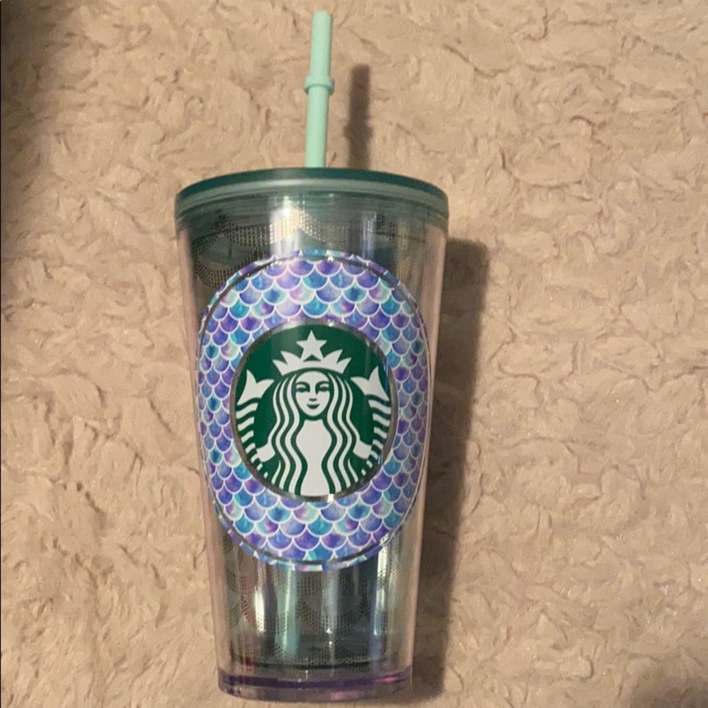 Starbucks tumbler mermaid scales